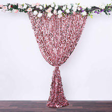 8ftx8ft Pink Big Payette Sequin Photography Booth Backdrop Curtain