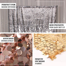 20ftx10ft Blush/Rose Gold Payette Sequin Photography Backdrop Curtain