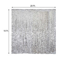 20ftx10ft Silver Big Payette Sequin Photography Booth Backdrop Curtain