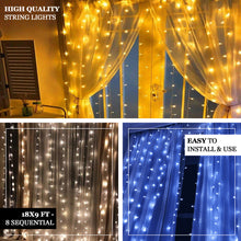 20ftx10ft | Gold Sheer Organza & White LED Lights Photography Backdrop