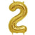 16" Shiny Gold Mylar Foil Letter & Number Balloons