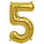 16" Shiny Gold Mylar Foil Letter & Number Balloons