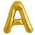 16" Shiny Gold Mylar Foil Letter & Number Balloons#whtbkgd#whtbkgd