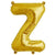 16" Shiny Gold Mylar Foil Letter & Number Balloons