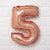 16" Rose Gold Mylar Foil Letter & Number Balloons