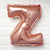 16" Rose Gold Mylar Foil Letter & Number Balloons