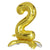 27inch Gold Self Standing Helium/Air Mylar Foil Letter & Number Balloons