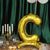 27inch Gold Self Standing Helium/Air Mylar Foil Letter & Number Balloons