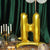 27inch Gold Self Standing Helium/Air Mylar Foil Letter & Number Balloons