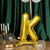 27inch Gold Self Standing Helium/Air Mylar Foil Letter & Number Balloons