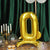 27inch Gold Self Standing Helium/Air Mylar Foil Letter & Number Balloons