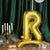 27inch Gold Self Standing Helium/Air Mylar Foil Letter & Number Balloons