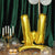 27inch Gold Self Standing Helium/Air Mylar Foil Letter & Number Balloons