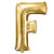 40inches Shiny Metallic Gold Mylar Foil Helium/Air Number & Letter Balloons#whtbkgd