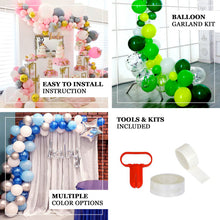 120 Pack | Clear, Blue & Silver DIY Balloon Garland Arch Party Kit