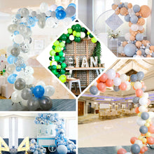 120 Pack | Clear, Blue & Silver DIY Balloon Garland Arch Party Kit