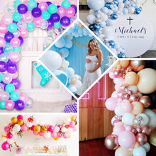 100 Pack | Blue, Silver & White DIY Balloon Garland Arch Party Kit