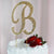4.5inches Gold Rhinestone Monogram Letter Cake Topper, Letters A - Z