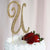 4.5inches Gold Rhinestone Monogram Letter Cake Topper, Letters A - Z