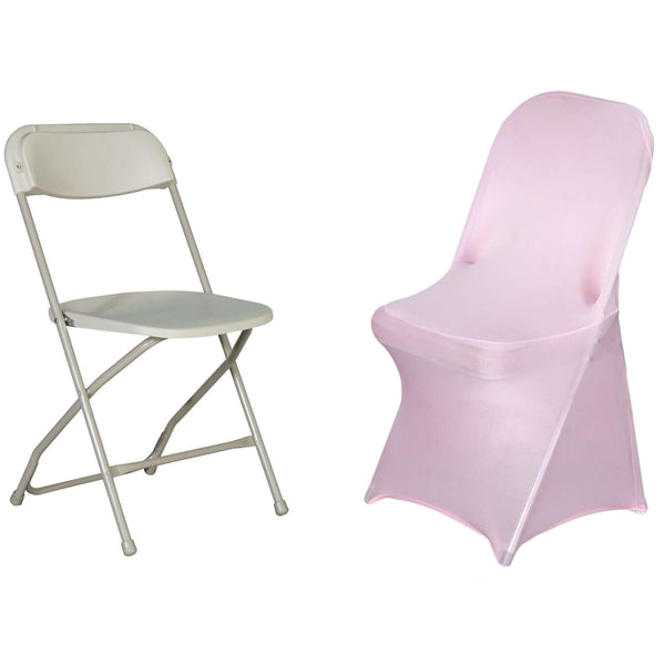 pink folding chair