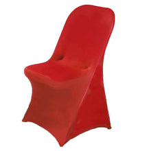 Red Premium Spandex Stretch Folding Chair Cover, Fitted Folding Chair Cover#whtbkgd