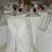 White Polyester Universal Chair Covers, Folding, Dining, Banquet & Standard Size Chair Covers
