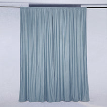 2 Pack | Dusty Blue Fire Retardant Polyester Curtain Panel Backdrops With Rod Pockets - 5ftx10ft