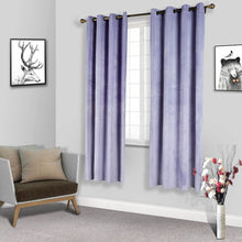 Lavender Soft Velvet Thermal Blackout Curtains With Chrome Grommet Window Treatment Panels