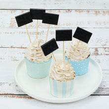 4.5inch Blank Chalkboard Sign Cocktail Picks, Bamboo Skewers, Decorative Top Cocktail Sticks