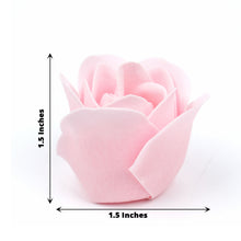 4 Pack | 24 Pcs Blush/Rose Gold Scented Rose Soap Party Favors Pre-Packed with Gift Boxes and Ribbon