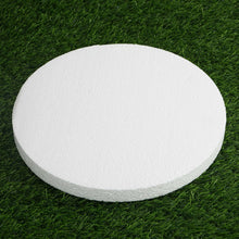 12 Pack | 10" White Styrofoam Foam Disc