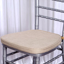 2inch Thick Burlap Cushion for Beechwood Chairs - Natural