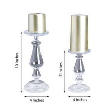 Mercury Glass Candle Holders, Pillar Candle Holders, Candlestick