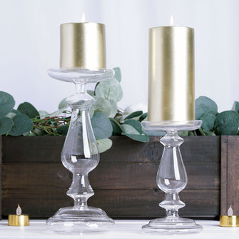 Mercury Glass Candle Holders, Pillar Candle Holders, Candlestick