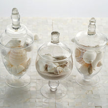 Set of 3 Glass Apothecary Candy Jars With Lids - 9"/10"/11"