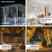 300 LED Icicle Lights, Curtain Lights, Backdrop Lights, Fairy Lights, String Lights