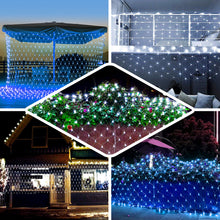 20FT x 10FT | 600 White LED Net Lights Fishing String With 8 Lighting Modes