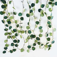 Artificial Eucalyptus Leaf Garland, Battery Operated LED, Fairy String Lights