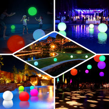 20 inch Floating Pool Light Up Ball, Inflatable Outdoor Garden Lights With Remote - 13 RGB Colors