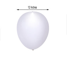 10 Pack | 12'' White Latex LED Light Up Balloons