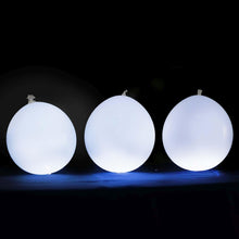 10 Pack | 12'' White Latex LED Light Up Balloons