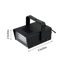 35W Mini Strobe Light with 24 Bright White LEDs, Stage Uplight with Variable Flash & Speed Control