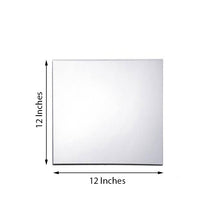 Pack of 4 - 12" Square Glass Mirror