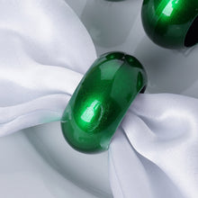 4 Pack Green Acrylic Napkin Rings#whtbkgd