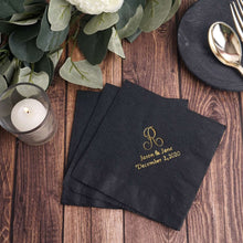 Personalized Wedding Napkins, Custom Cocktail Napkins, Wedding Favors