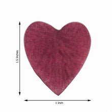 500 Pack | Burgundy | Silk Heart Confetti | Party Table Scatters