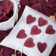 500 Pack | Burgundy | Silk Heart Confetti | Party Table Scatters