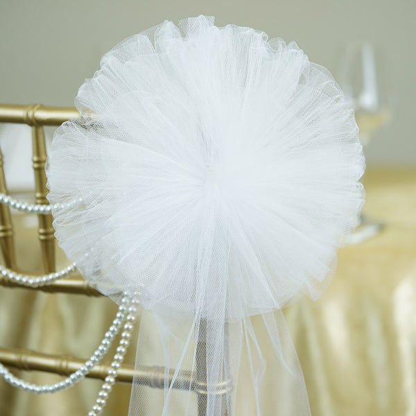 24 Wide Tulle Ribbon With 16 Loops Diy Wedding Pew Bows Church