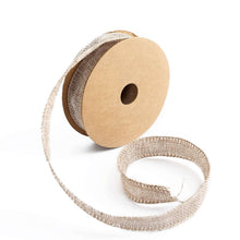 10 Yards 7/8inch Natural Tone Jute Burlap Ribbons