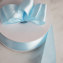 50 Yards 1.5" DIY Baby Blue Satin Ribbon